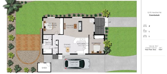 2 غرف نوم منزل في Coombabah, Australia رقم 374 12