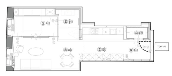Квартира с 2 комнатами в Вена, Австрия № 41494 7