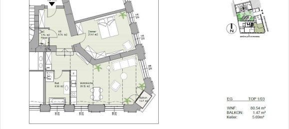 2غرفة شقة في Modling, Austria رقم 202596 9