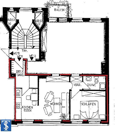 2-Zimmer Wohnung in Plauen, Germany, Nr. 83569