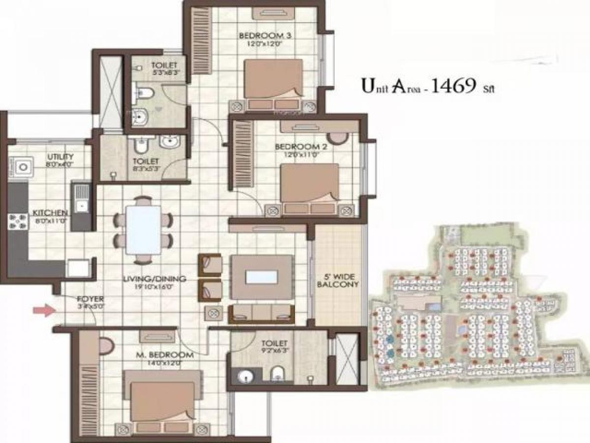3 Schlafzimmer Haus in Bangalore, India, Nr. 44738