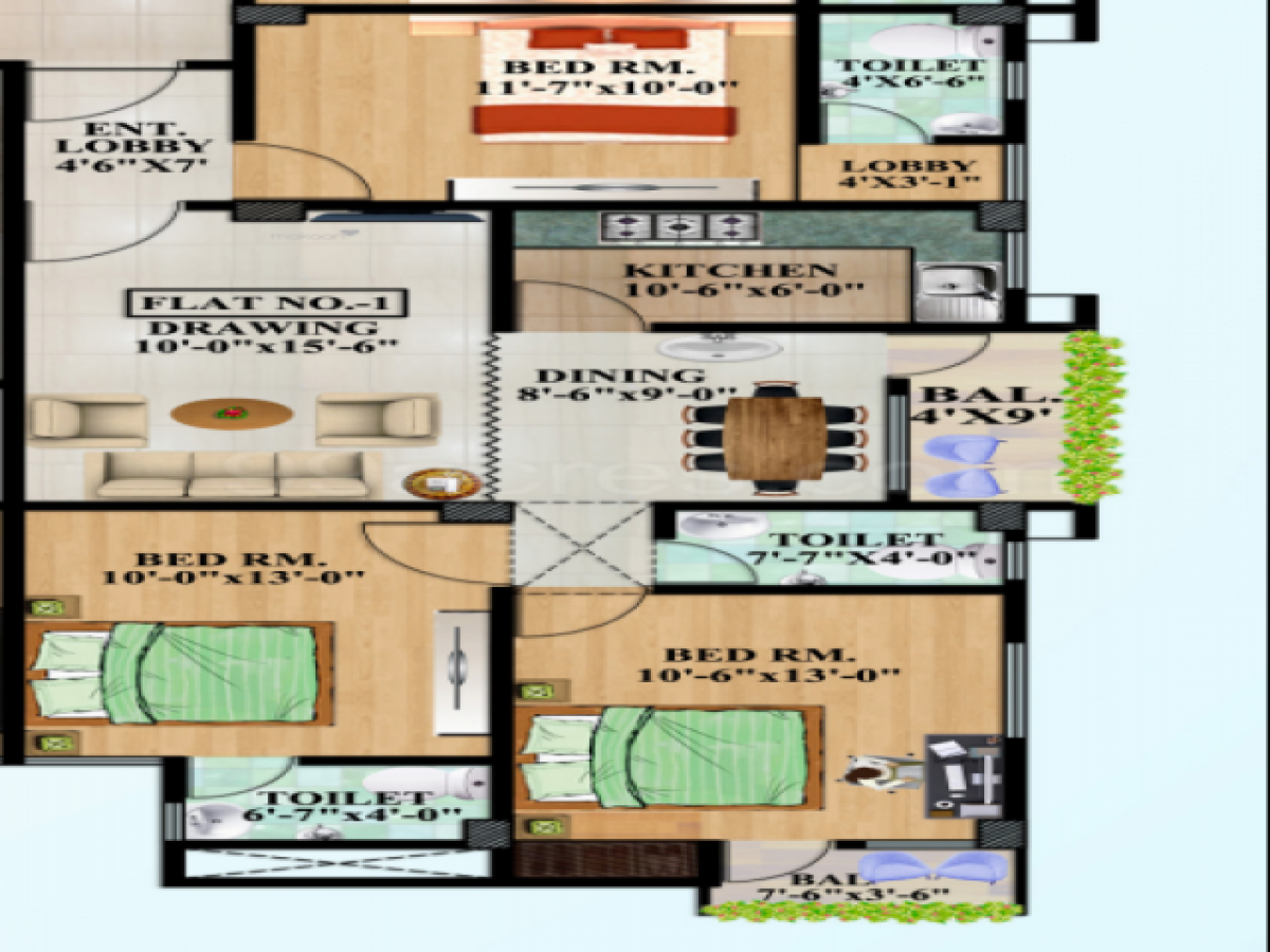 3 bedrooms House in Patna, India No. 11832