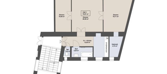 3 rooms Apartment in Margareten, Austria No. 126615 22