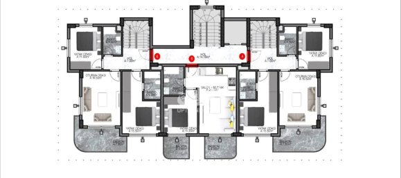 Apartamento de 1+1 en Oba, Turkey No. 10811 5
