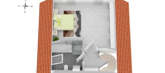 Дуплекс с 1 спальней в Баден-Вюртемберг, Германия № 27258 15