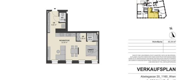 2 rooms Apartment in Ottakring, Austria No. 12398 17