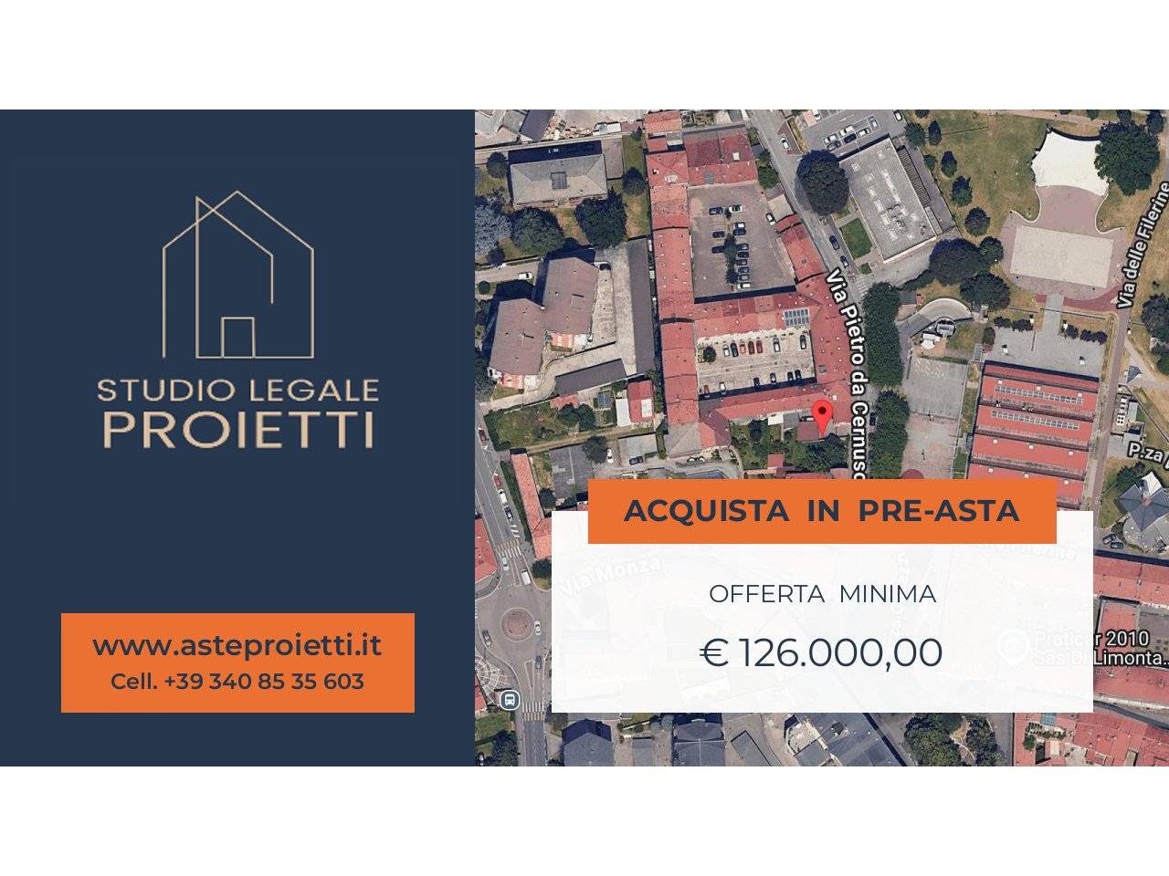 Apartamento T2 em Cernusco sul Naviglio, Italy N.º 308254