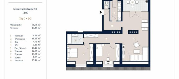 3-Zimmer Wohnung in Währing, Austria, Nr. 249235 12