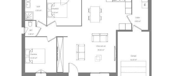 Casa de 2 dormitorios en Manthelan, France No. 334018 4