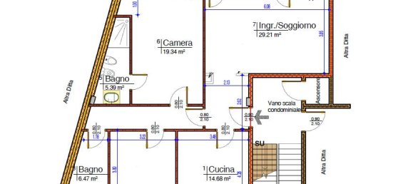 4 bedrooms Apartment in Alba, Italy No. 208816 22