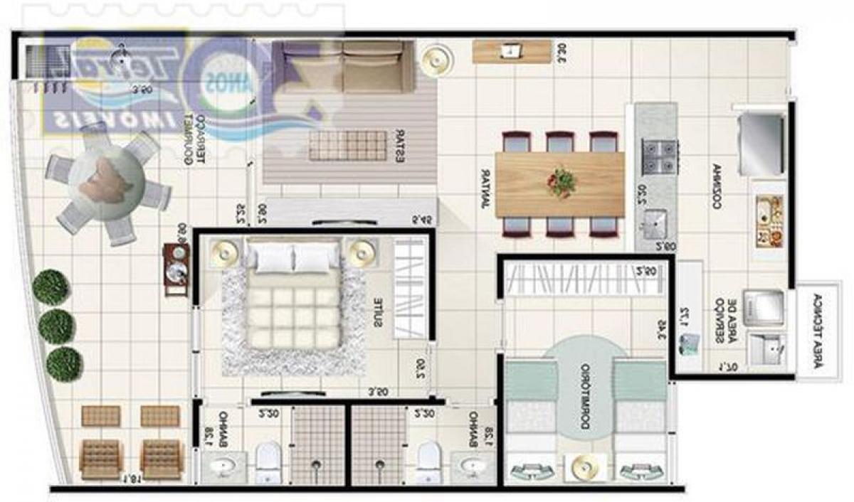 2 غرف نوم شقة في Sao Paulo, Brazil رقم 458778