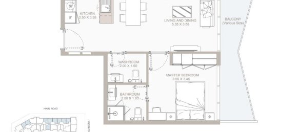 1 bedroom Apartment in Yas Island, UAE No. 13473 2