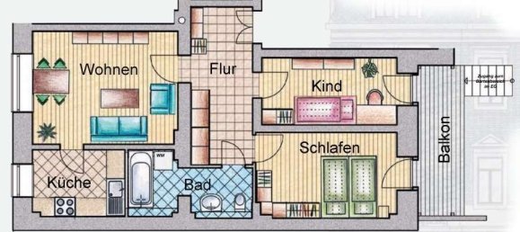 3-Zimmer Wohnung in Dresden, Germany, Nr. 25190 3