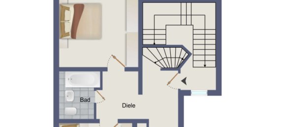 2 غرف نوم منزل ذو طابقين في Dusseldorf, Germany رقم 334359 14