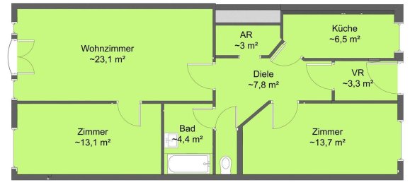 3 rooms Apartment in Purkersdorf, Austria No. 132158 11