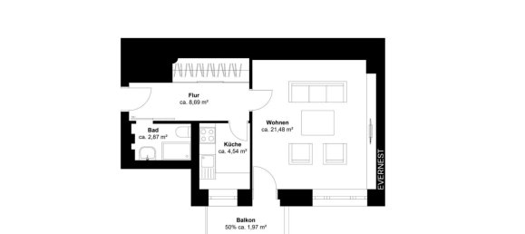 Estúdio em Hansaviertel, Germany N.º 75514 14