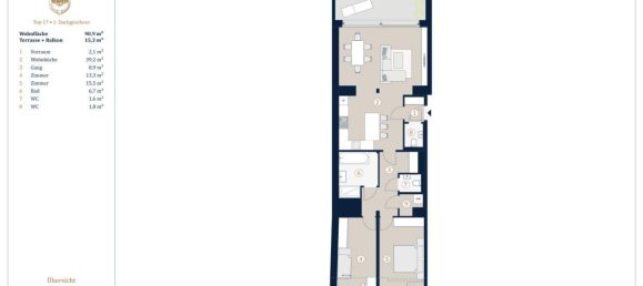 3-Zimmer Penthouse in Alsergrund, Austria, Nr. 171836 15