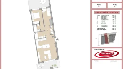 Apartamento T2 em L'Ametlla Del Valles, Spain N.º 64589