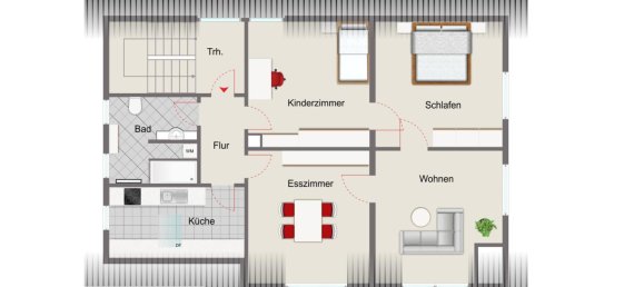 4غرفة شقة في Schwandorf, Germany رقم 39001 21