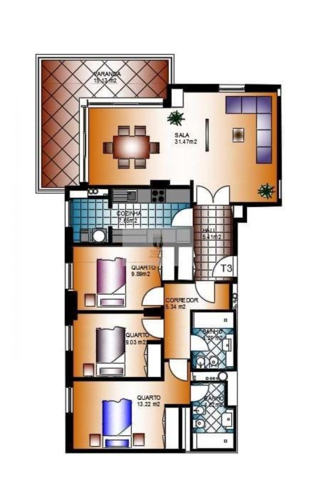 3 Schlafzimmer Wohnung in Lisbon, Portugal, Nr. 3417