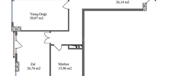 3 Schlafzimmer Wohnung in Nasimi, Azerbaijan, Nr. 1709 11