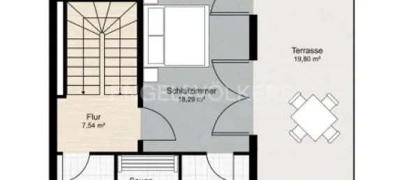 2غرفة منزل ذو طابقين في Hamburg-Nord, Germany رقم 60334 16