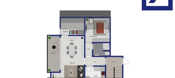 Apartamento de 2 divisões em Aschaffenburg, Germany N.º 231311 5