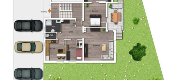 3غرفة شقة في Ansfelden, Austria رقم 195969 5