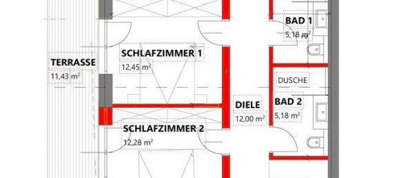 3غرفة شقة في Fugen, Austria رقم 80530 12