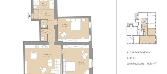 Apartamento de 3 divisões em Wahring, Austria N.º 207196 13