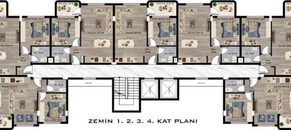 Wohnung 1+1 in Gazipasa, Turkey, Nr. 31266 30