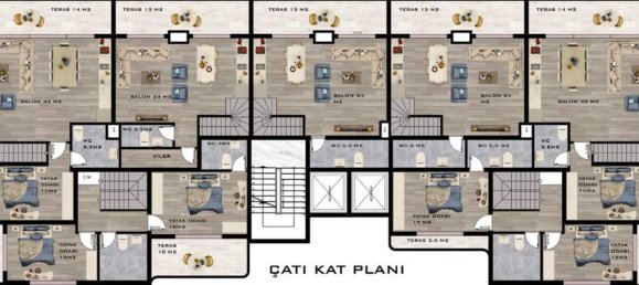 Wohnung 1+1 in Gazipasa, Turkey, Nr. 31266 29