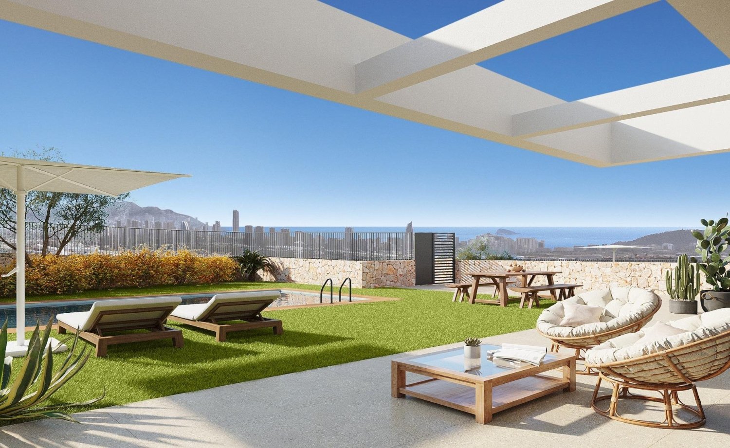 3 غرف نوم فيلا في Finestrat, Spain رقم 12876