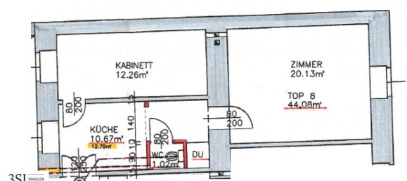 Apartamento de 2 divisões em Brigittenau, Austria N.º 84745 3