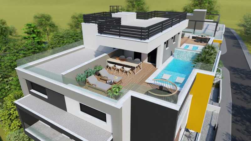 Ático de 3 dormitorios en Limassol, Cyprus No. 7918