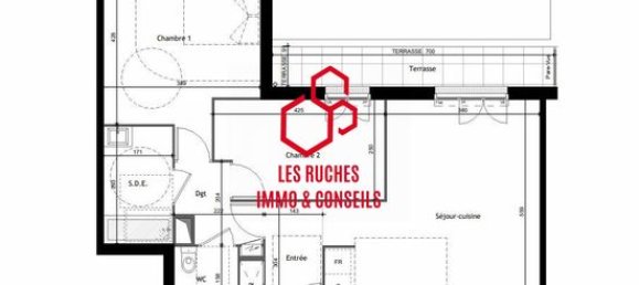 2 chambres Appartement à Le Blanc-Mesnil, France No. 314908 2