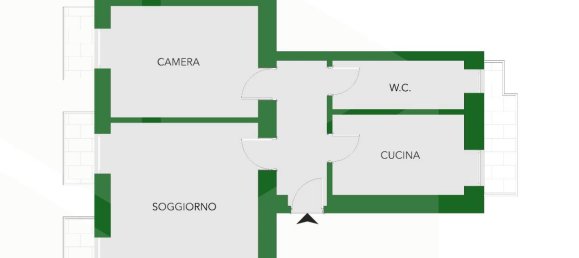 Квартира с 2 комнатами в Матера, Италия № 26508 3