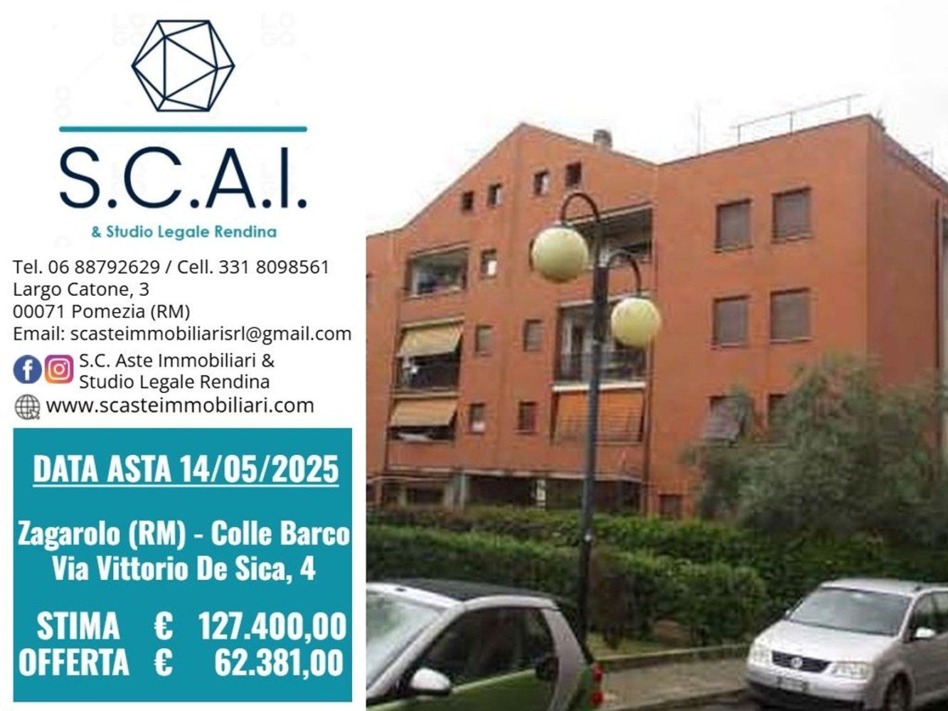 3غرفة شقة في Zagarolo, Italy رقم 9642