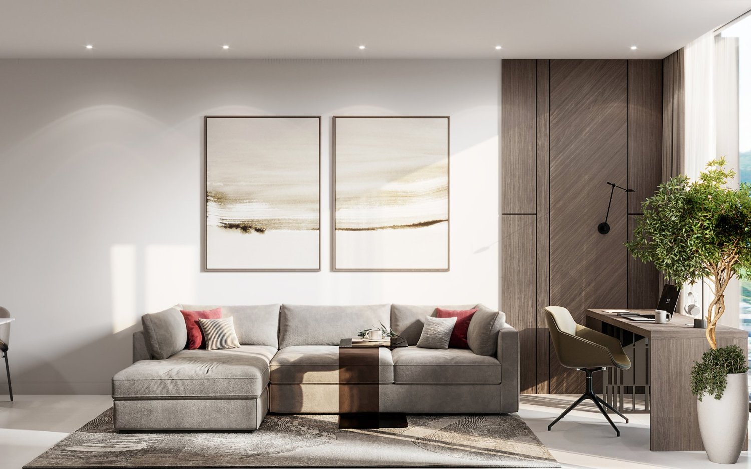 Квартира с 2 комнатами в Паттайя, Таиланд № 74958