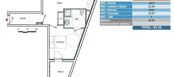 1 غرف نوم شقة في Sautron, France رقم 286137 2