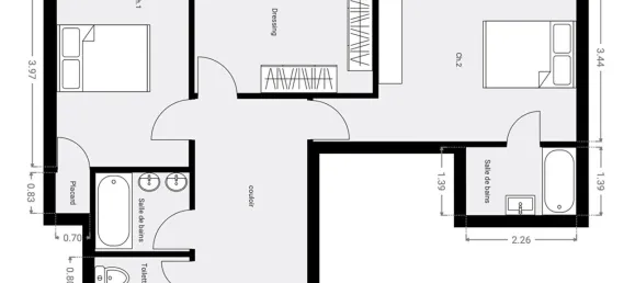 3 Schlafzimmer Doppelhaus in Paris, France, Nr. 175598 18