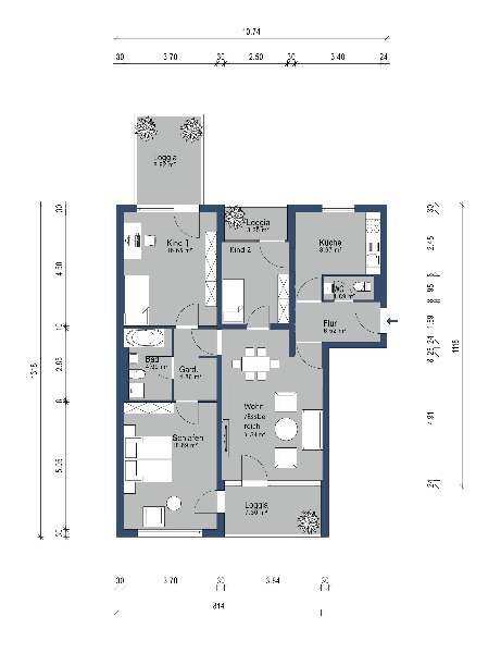 2 Schlafzimmer Wohnung in Fürstenfeldbruck, Germany, Nr. 190247