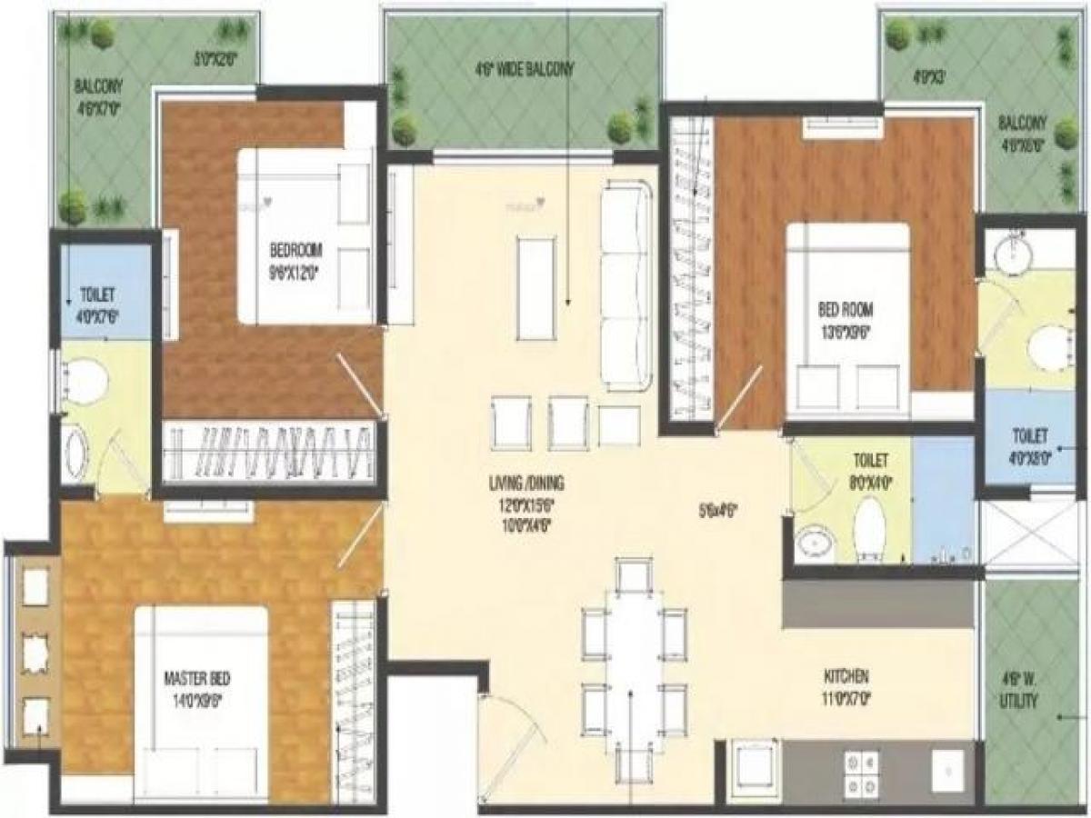 3 Schlafzimmer Haus in Hyderabad, India, Nr. 48034