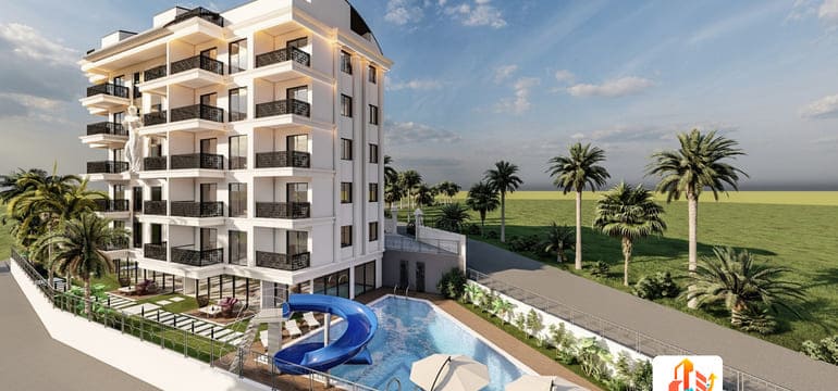 شقة 1+1 في Avsallar, Turkey رقم 30489