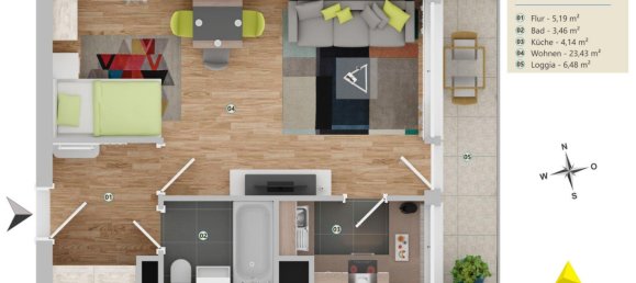 1 Schlafzimmer Wohnung in Rhein-Sieg, Germany, Nr. 295310 5