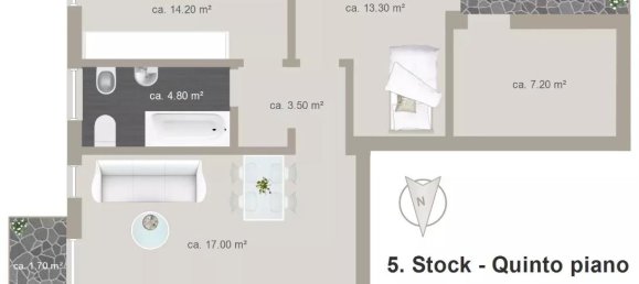 Apartamento de 3 divisões em Trentino-Alto Adige, Italy N.º 232407 16