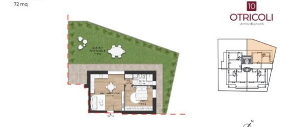 3-salle Penthouse à Rome, Italy No. 10070 45