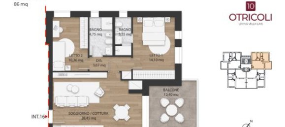 3-salle Penthouse à Rome, Italy No. 10070 35