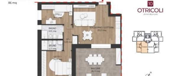 3-salle Penthouse à Rome, Italy No. 10070 38