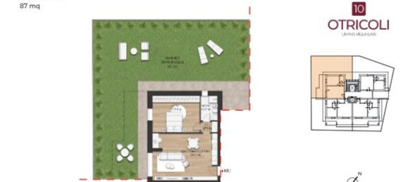 3-salle Penthouse à Rome, Italy No. 10070 42